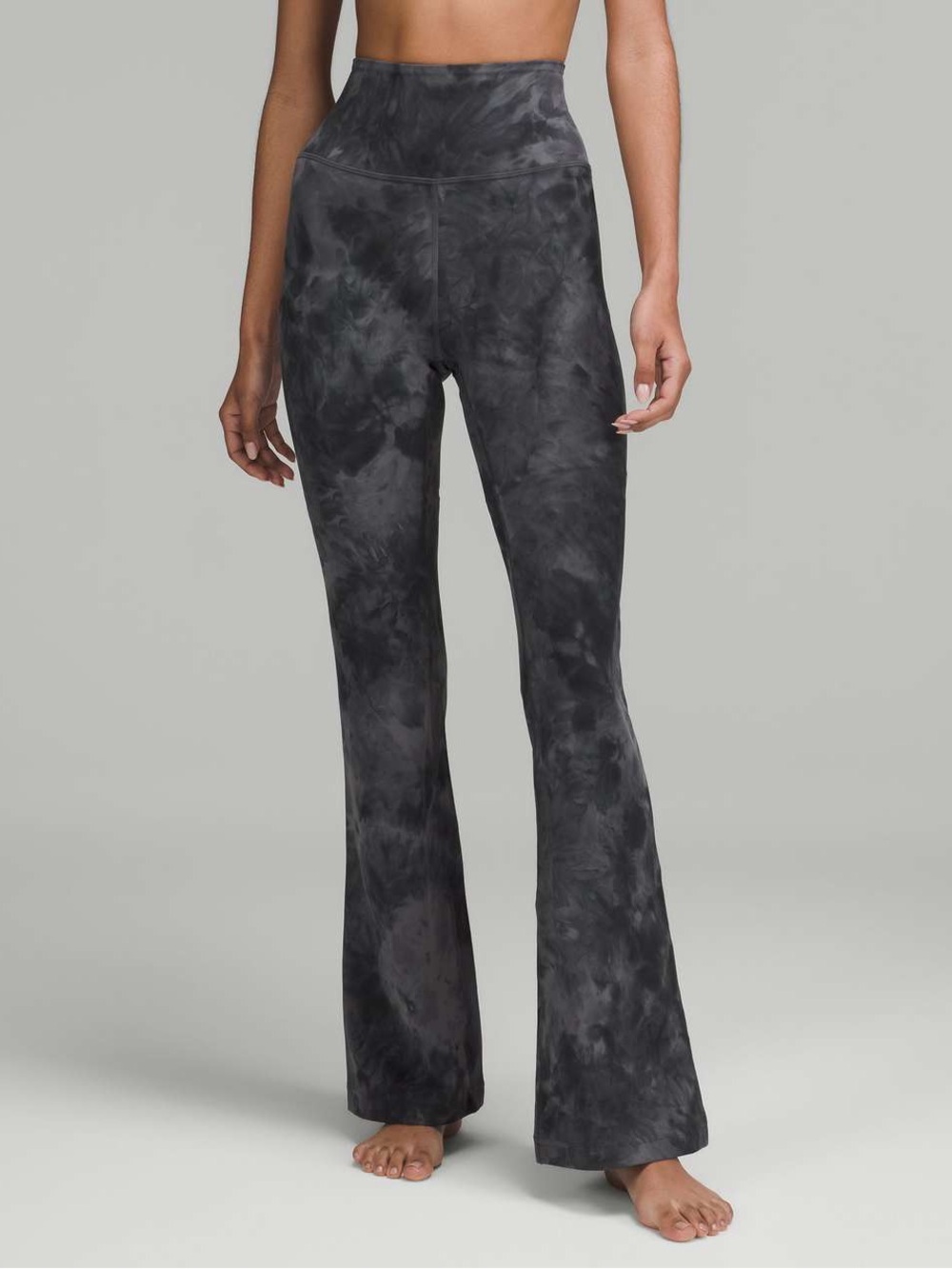 lululemon athletica Groove Super-High-Rise Flared Pant Nulu Diamond Dye Grey